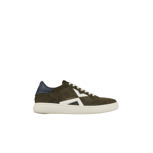 Sneakers Uomo Ocean, con tomaia scamosciata ed inserto a contrasto sul tallone